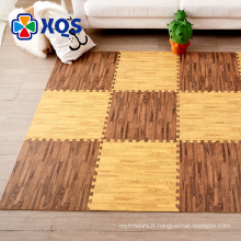 Tapis de sol en caoutchouc de haute qualité en bois sans BPA